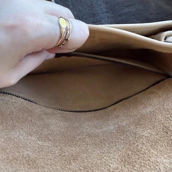 Vintage Coach 9850 Compartment Bag mystery color - Stone? - READ - Picture 14 of 16